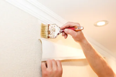 Pose de papier peint à Plessis-Barbuise — revêtements muraux et toiles de verre